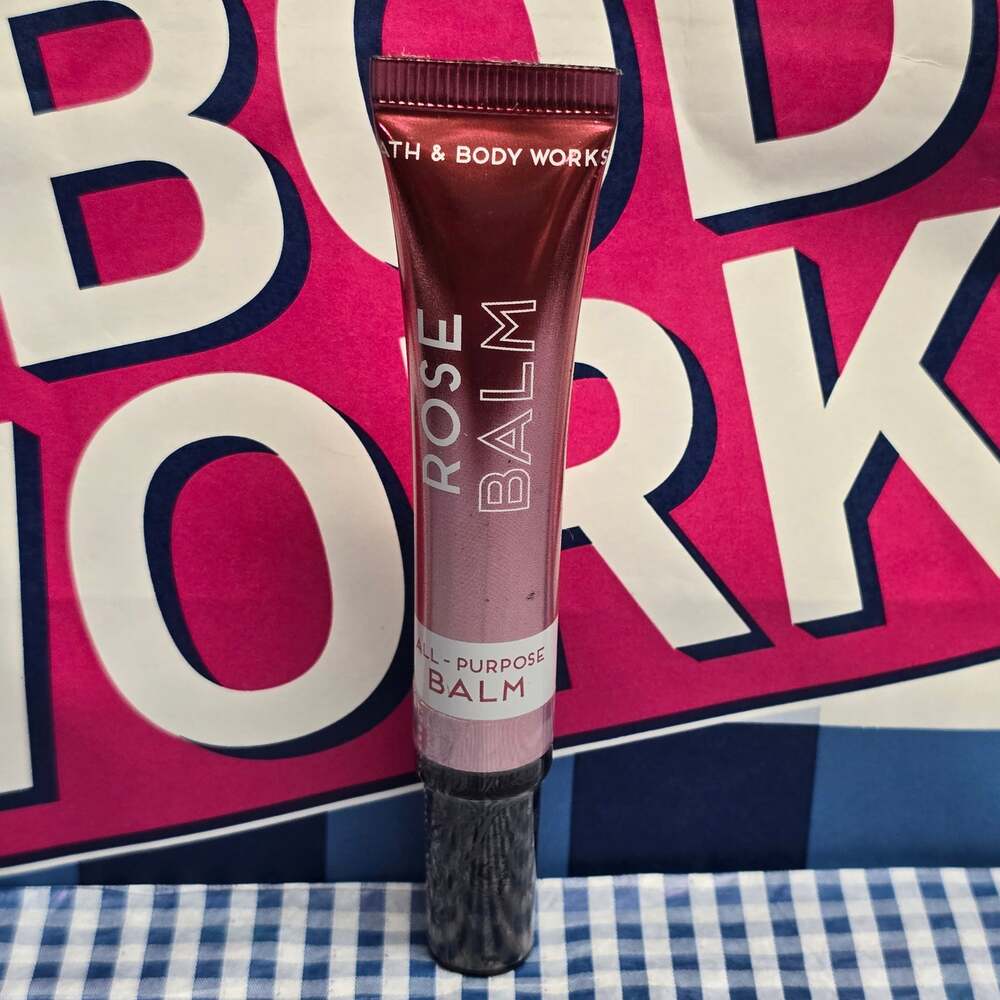 BBW All Purpose Rose Balm - Use for Lips Face / Any Skin Area That Needs Care